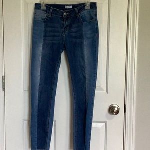 Salvage two tone skinny jeans